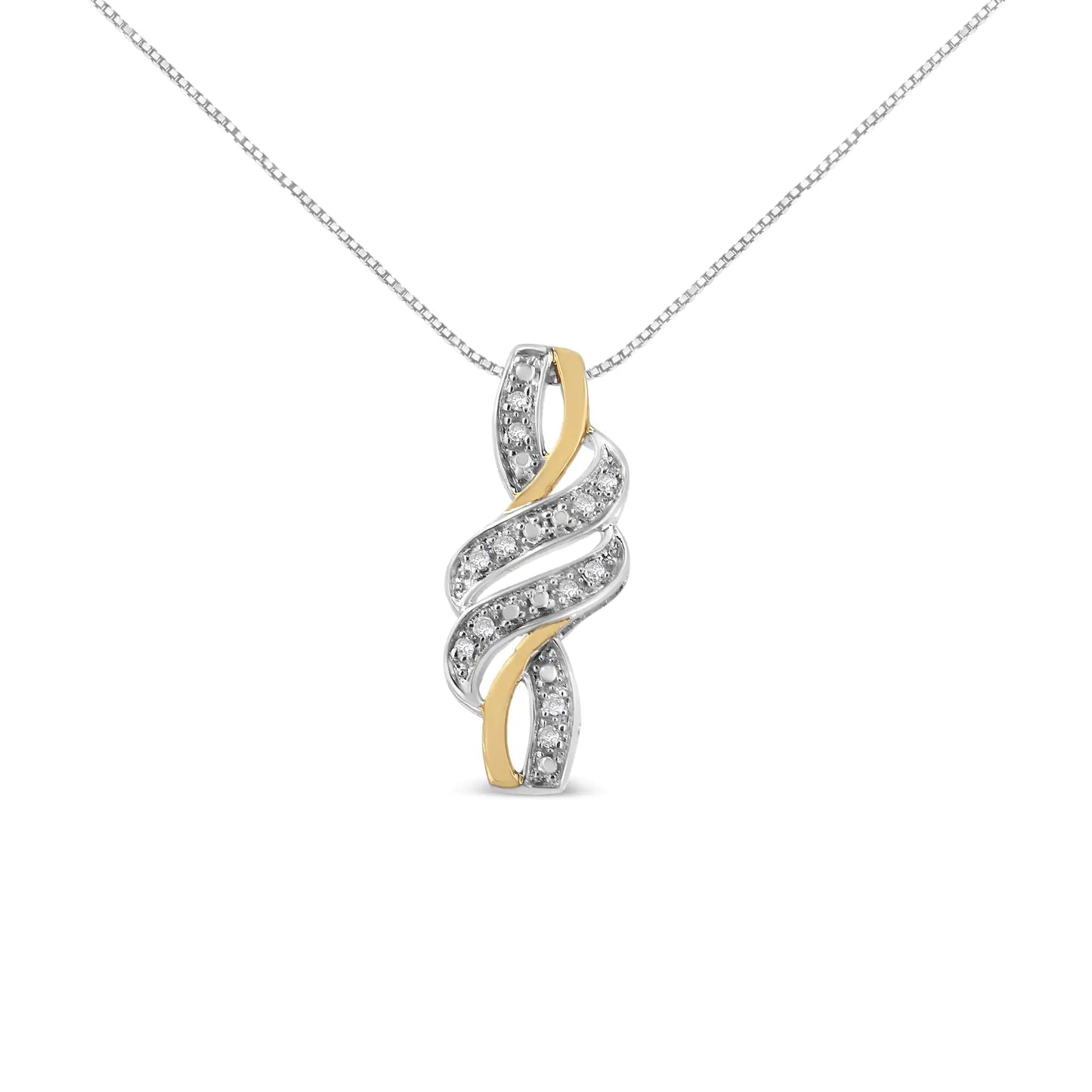 Arden Diamond Swirl Pendant Necklace