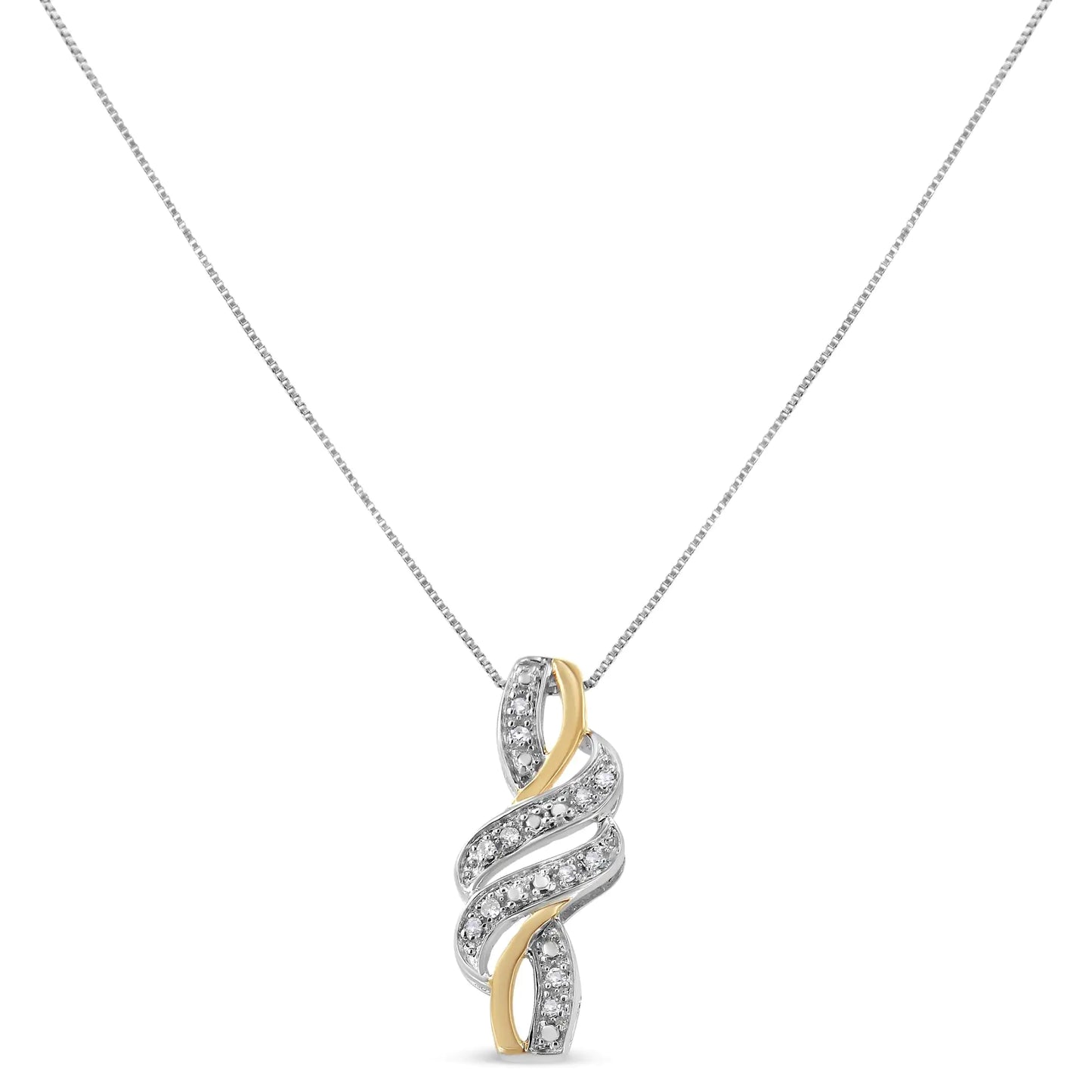 Arden Diamond Swirl Pendant Necklace