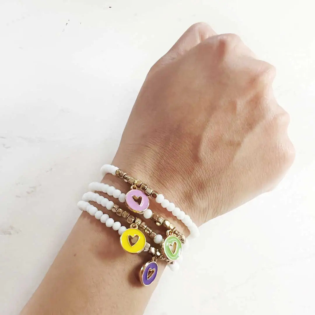 Kyra Heart Bracelet Set