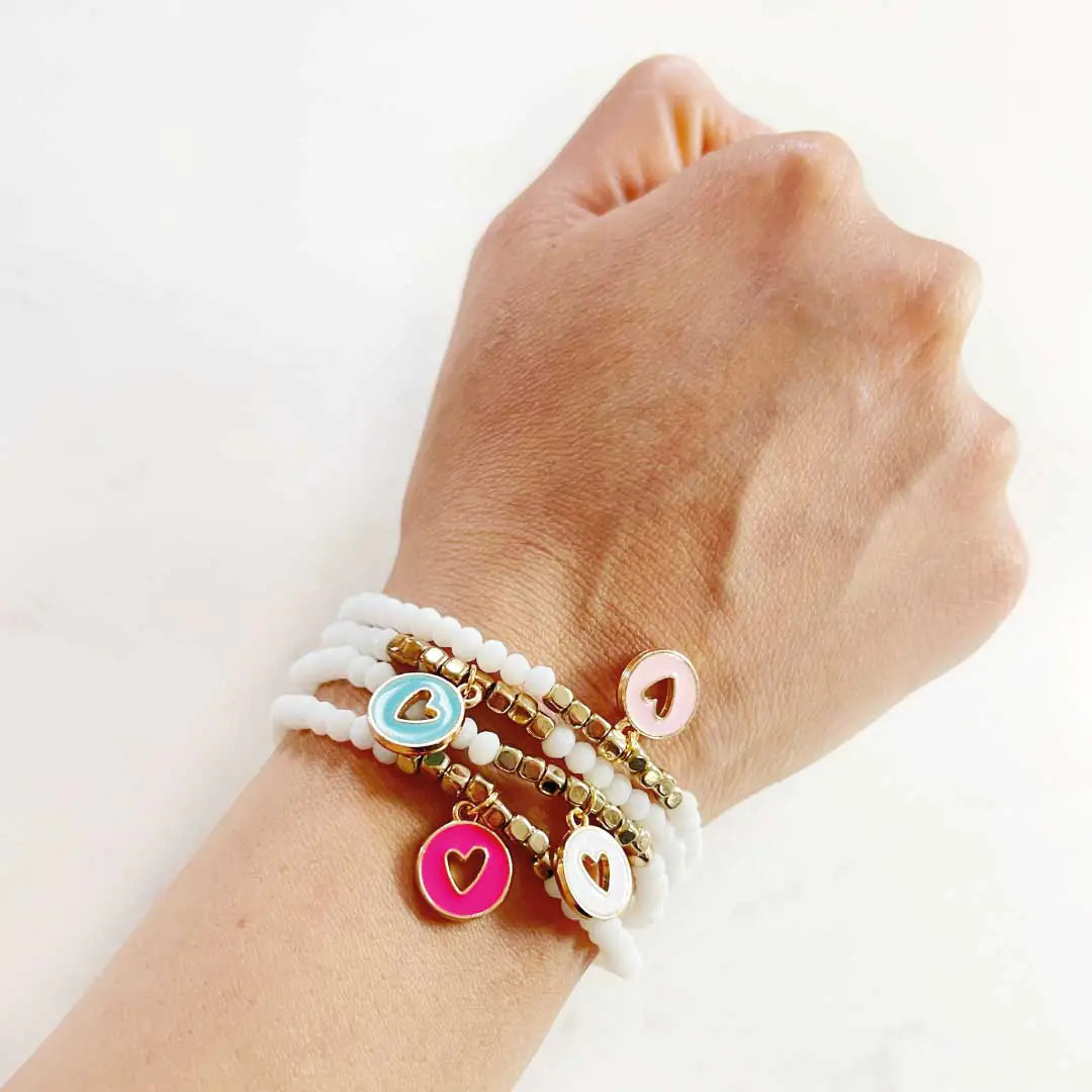 Kyra Heart Bracelet Set