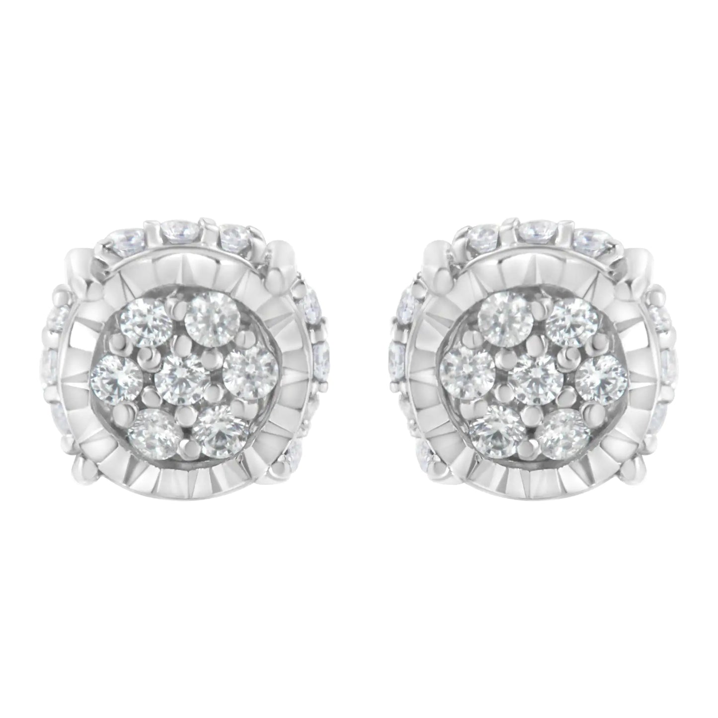 Camri Diamond Cluster Stud Earrings