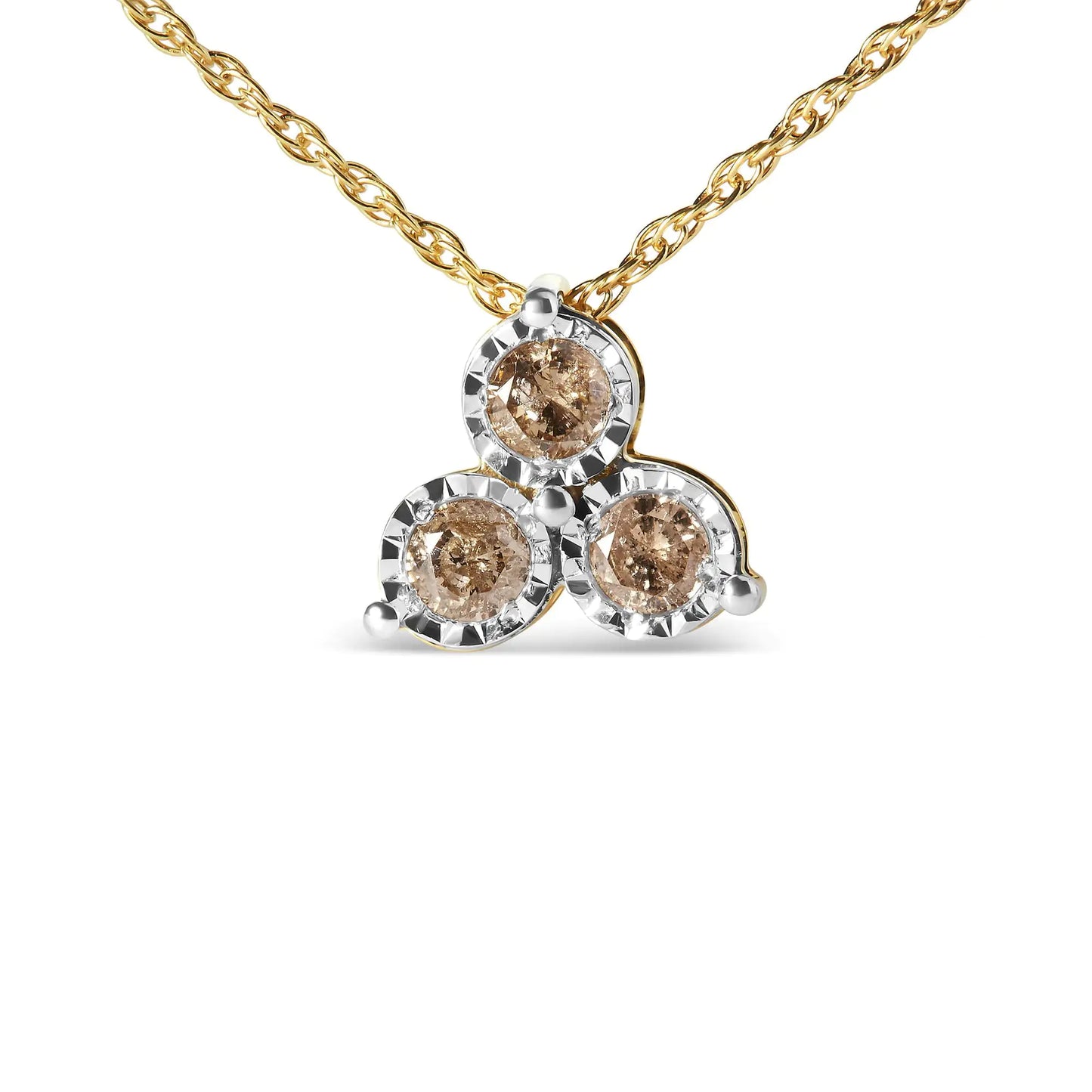 Eva Trio Diamond Pendant Necklace