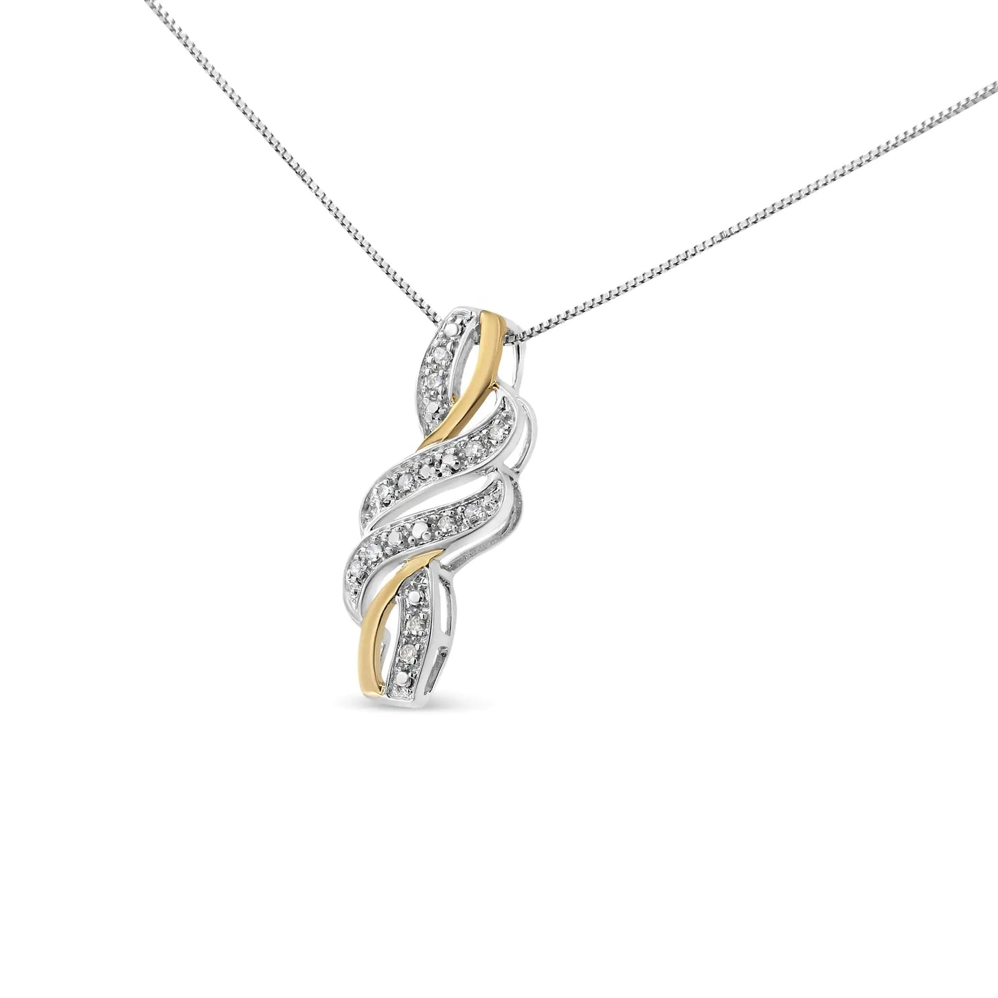 Arden Diamond Swirl Pendant Necklace