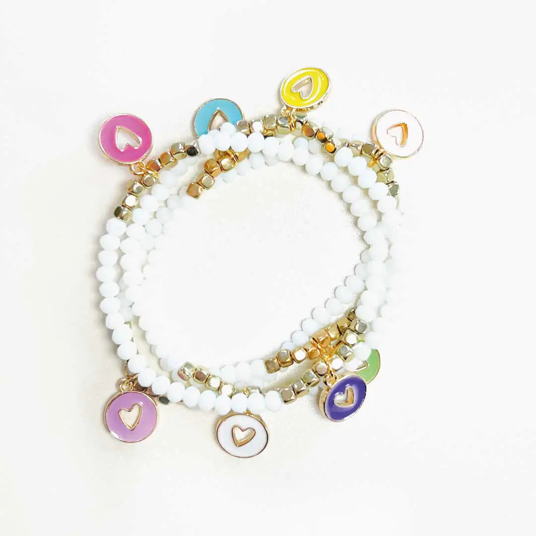 Kyra Heart Bracelet Set