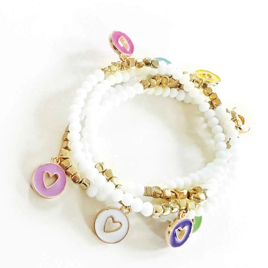 Kyra Heart Bracelet Set
