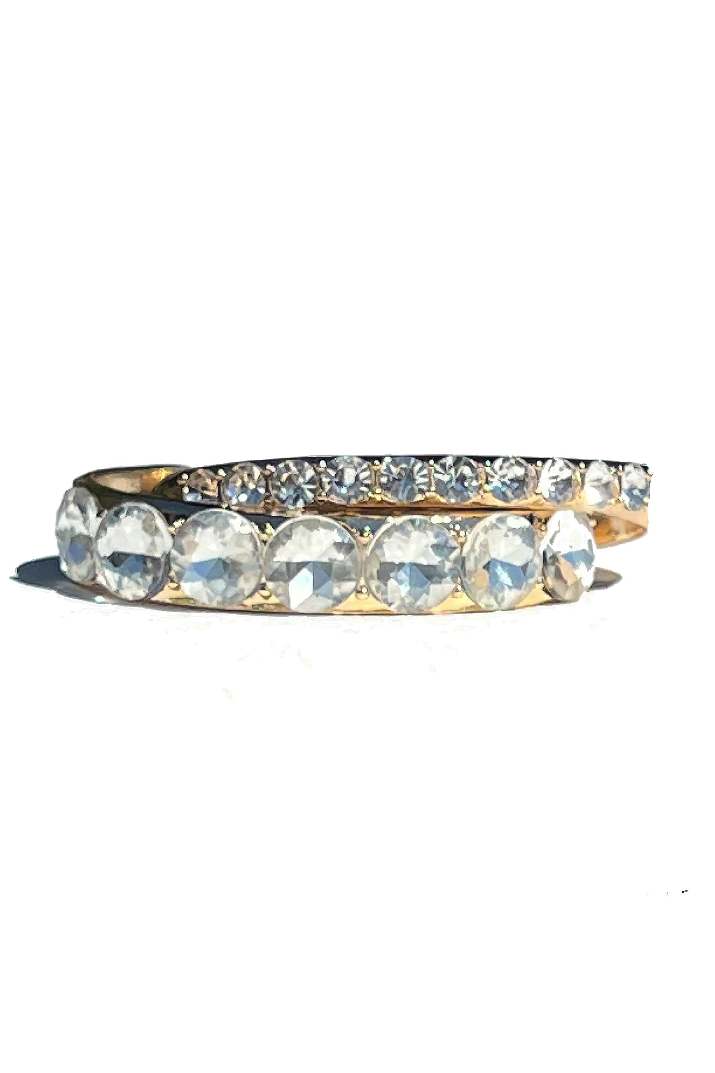 Elodie Crystal Dual Cuff Bracelet Set