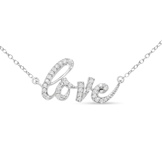 Juliette Diamond Script Pendant Necklace