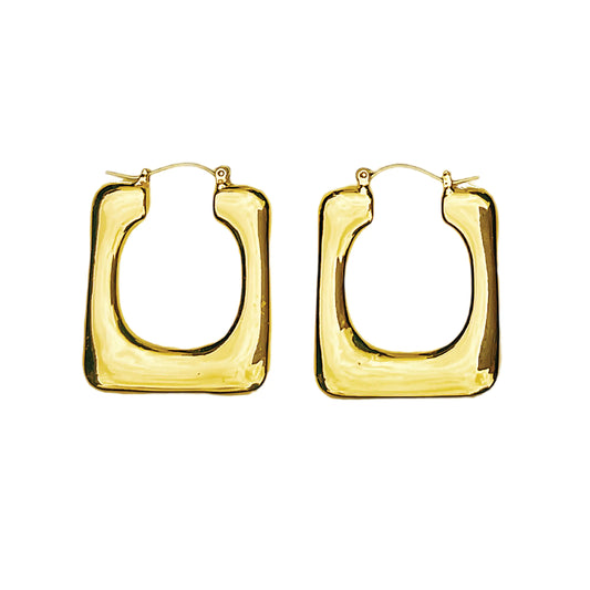 Emma Rectangle Hoop Earrings