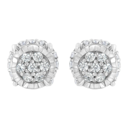 Camri Diamond Cluster Stud Earrings