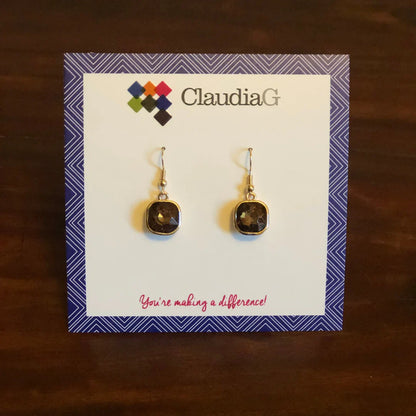 Liora Crystal Cube Earrings