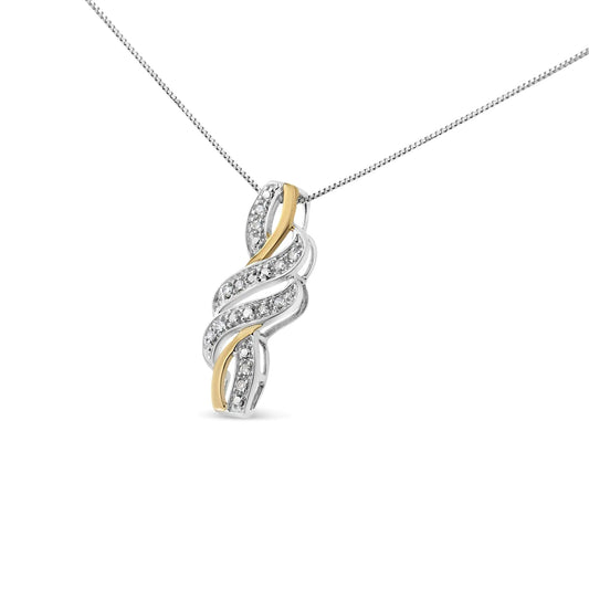 Arden Diamond Swirl Pendant Necklace